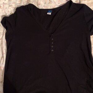 Black Old Navy off the shoulder top (small)